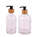 16oz Clear Glass bottle Soap Dispenser with Soap Pump